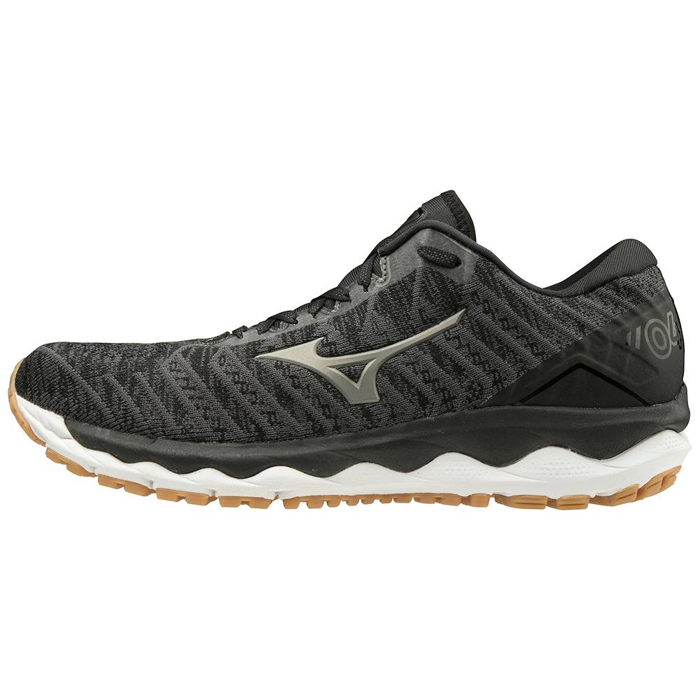 Mizuno Wave Sky 4 WAVEKNIT™ 2E (Wide) - Erkek Koşu Ayakkabısı - Koyu Gri Türkiye (UKYSOA-415)